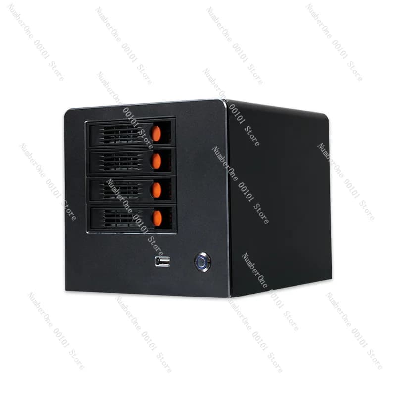 Server disco di rete NAS Mini host Archiviazione cloud Porta Gigabit Ethernet quad-core Basso consumo energetico Telaio silenzioso