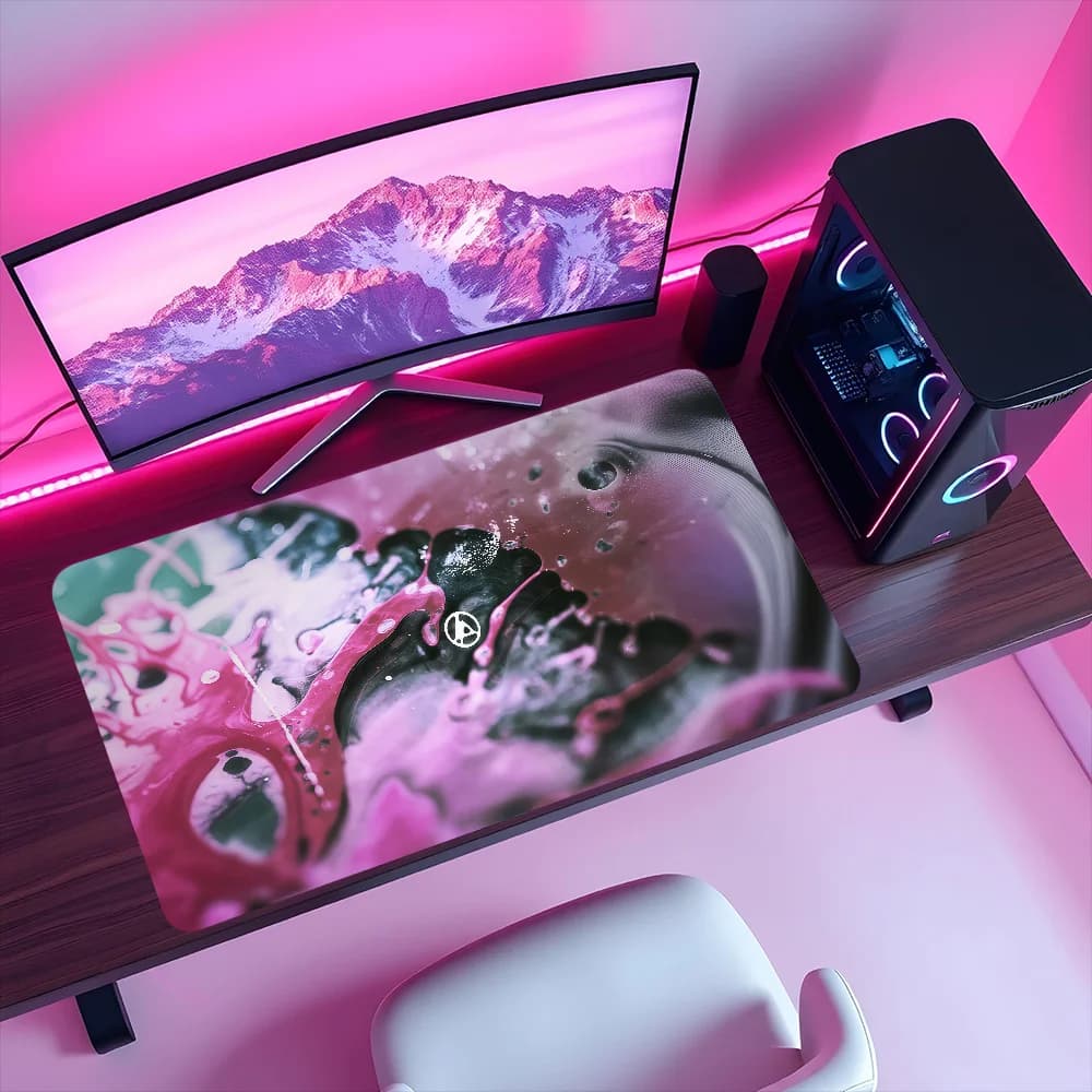 Tappetino per Mouse Antiscivolo con Bordo Rinforzato, per Ufficio, Studenti, Gaming, Spesso, Grande, per Scrivere, Cuscino, L-Linkin Band MousePad