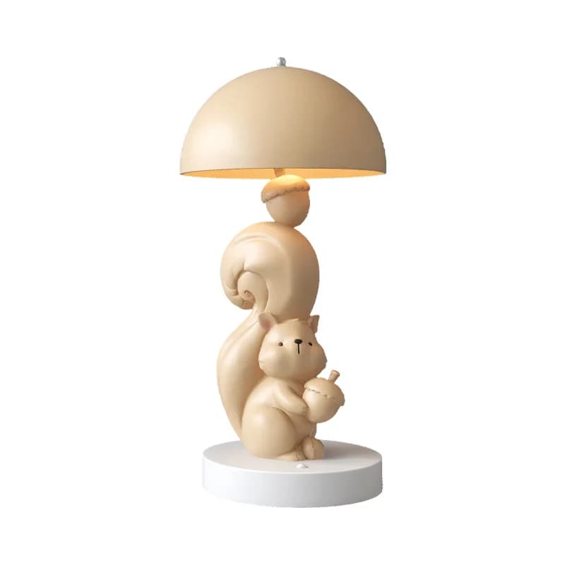Cute squirrel desk lamp birthday gift ornament living room bedroom bedside table night lamp creative decoration girlfriend