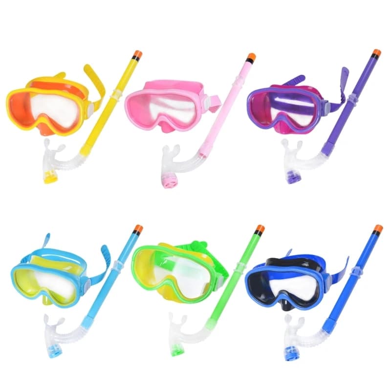 Snorkeling Set for Kids Snorkeling Masks Swimwear Glasses with Dry Snorkeling Pipe Equipment Kit for Diving