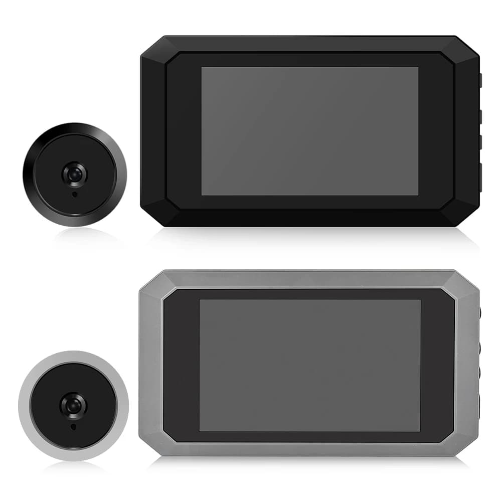 Campanello da 4.0 pollici Spioncino Telecamera digitale per porta 1080P Visione notturna IR Cat Eye Campanello per porta Telecamera di sicurezza domestica intelligente per esterni