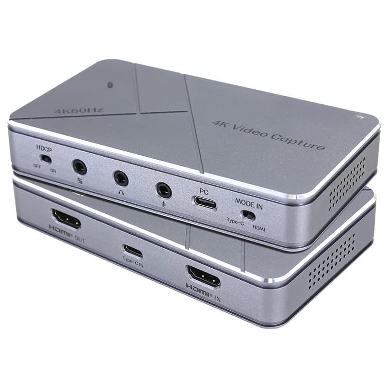 Scheda di acquisizione video HDMI per trasmissioni in diretta ad alta definizione, box di registrazione video 4K per conferenze e giochi, USB senza driver T