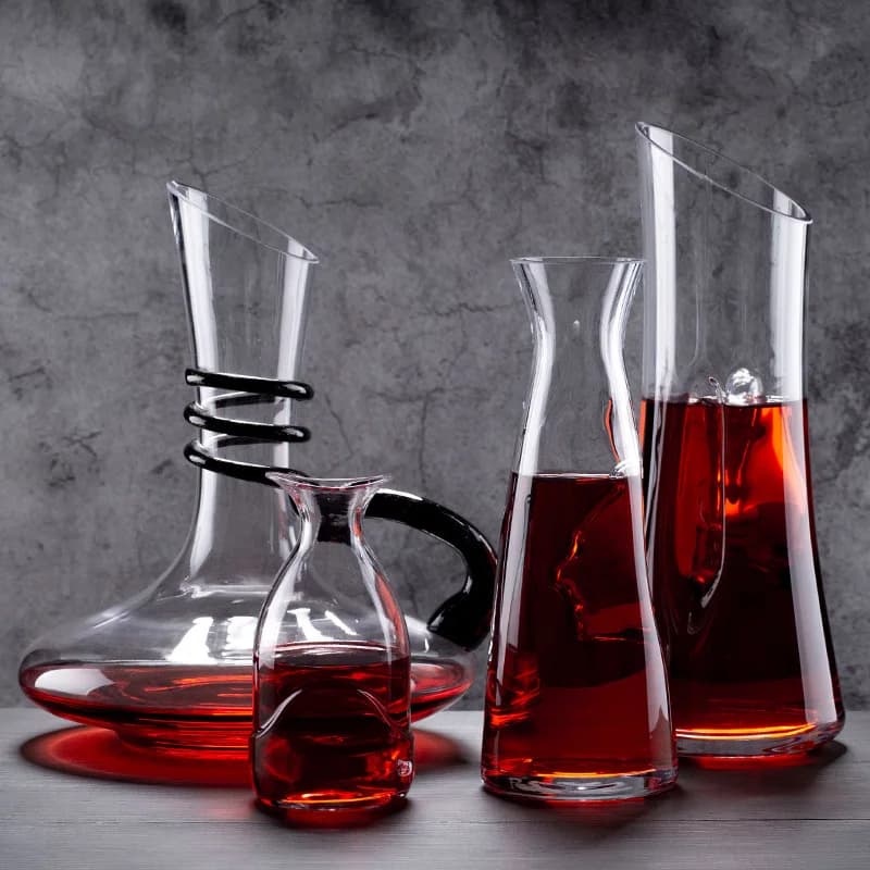 Decanter a bocca smussata in vetro cristallo, dispenser antico Baijiu, accessori per bar per bottiglie di vino a faccia alta, bar per la casa, cocktail shaker