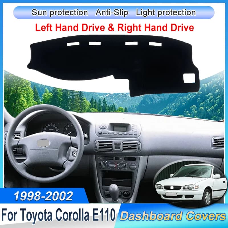 Auto Cruscotto Copertura Zerbino Per Toyota Corolla E110 Sprinter Carib 1998 ~ 2002 2001 MK8 8th Parasole Tappeto Pad Anti-sporco accessori