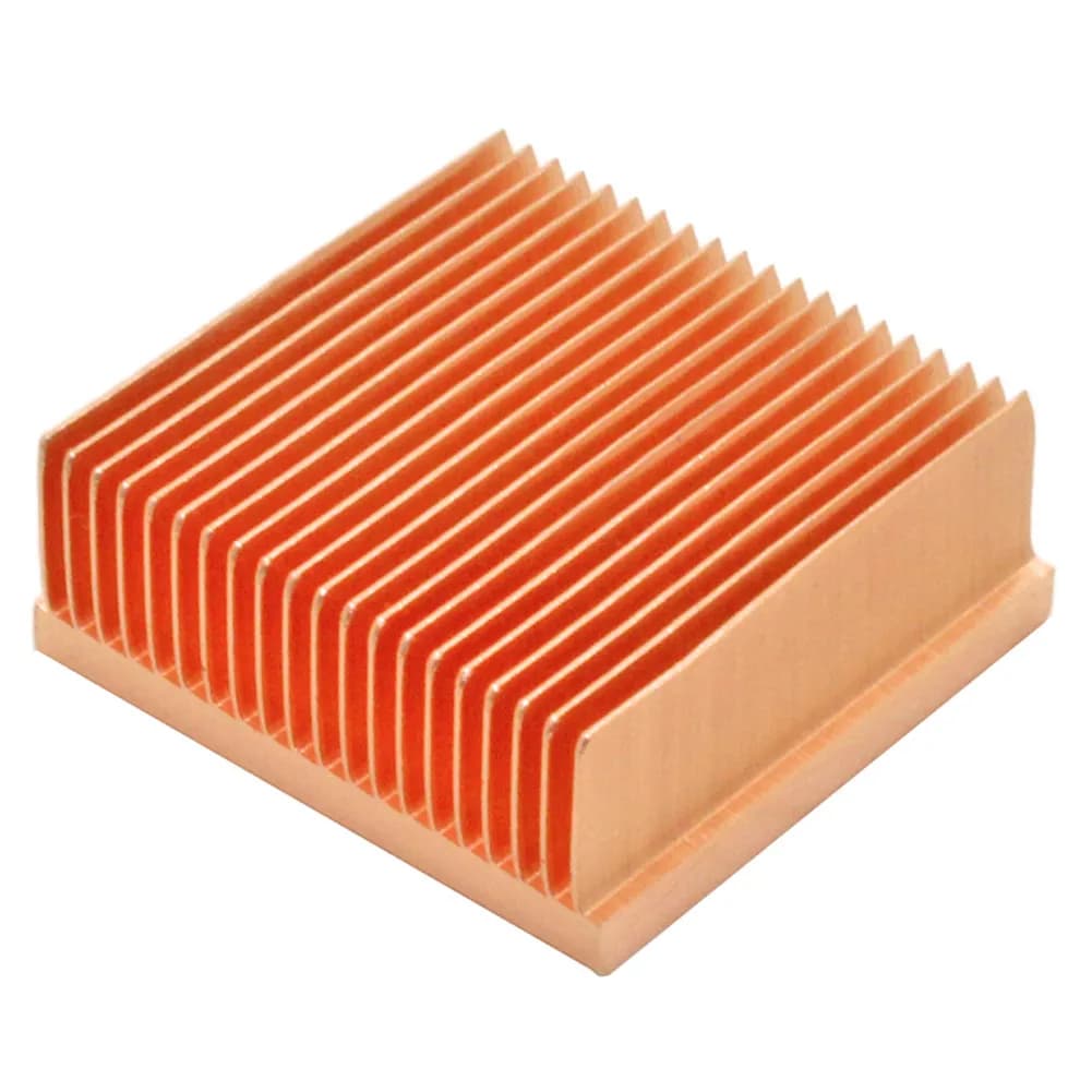 30x30x11mm Pure Copper Heat Dissiper Heat Dissiper Cooling Radiator for Electronic Chip MOS IC 3D Printer Cooling