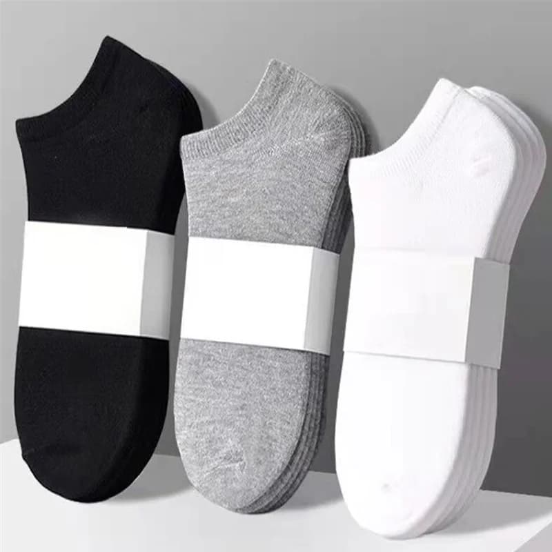 Casual unisex boat socks in thin and breathable solid color comfortable odor absorbing sweat socks for woman man
