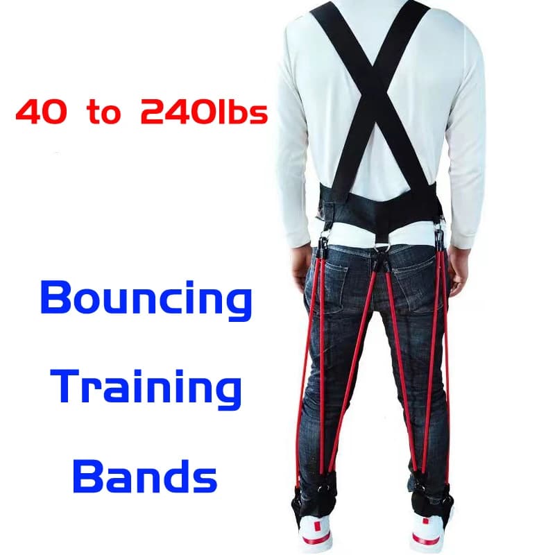 40-240 pounds rubber resistance bands Squat Jumping Bouncing Training for the strength of the Kick basketball thigh