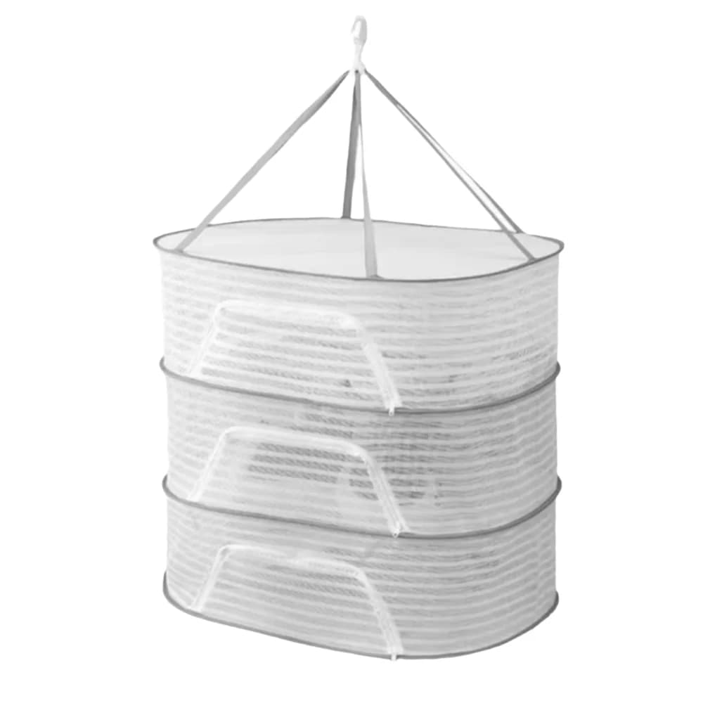 Rete da Pesca a 1/2/3 Strati per Essiccazione, Rete Portatile Pieghevole per Verdure Essiccate, Stendibiancheria Domestico a Rapida Asciugatura per Balcone