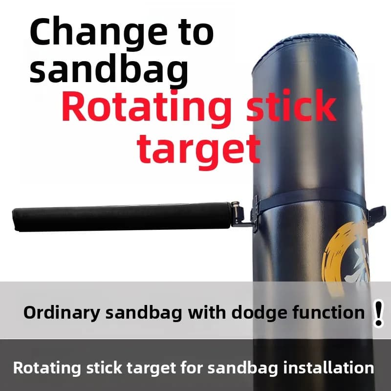 Punching Bag Convertible Rotary Stick Target, Vertical Boxing Reflex Trainer for Dodging & Slip Practice