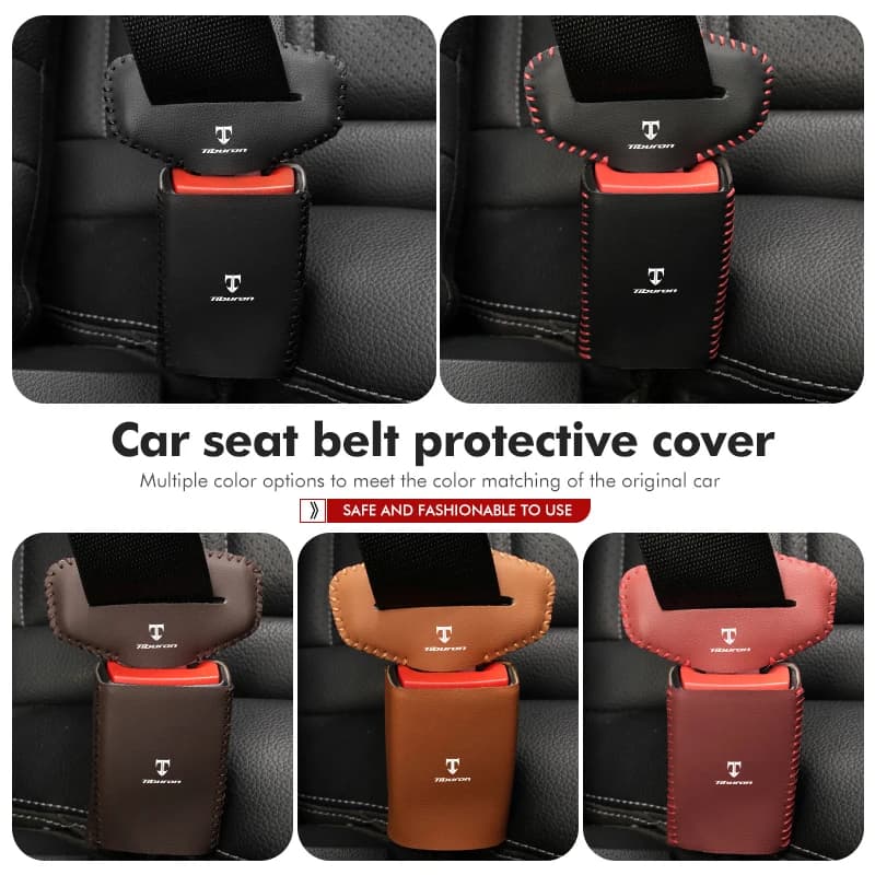 Universal Car Seat Belt Buckle Clip Protector Anti-Scratch Cover For Hyundai Tuscani Tiburon 2004 2005 2006 2007 2008 2009