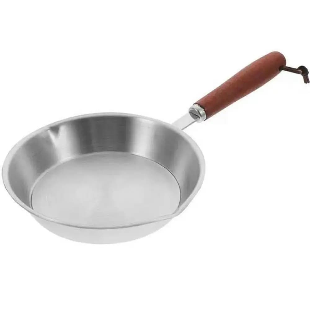 Safe stainless steel oven 304 wooden handle pan open non-stick pan 12/16 cm frying pan kitchen pots