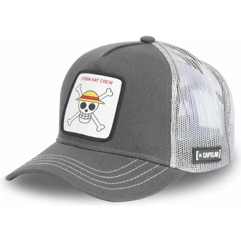 Cappellino da Baseball One Piece Luffy, Ricamo Anime, Snapback in Rete, per Adulti, Estivo, Regolabile, Casual, Protezione Solare