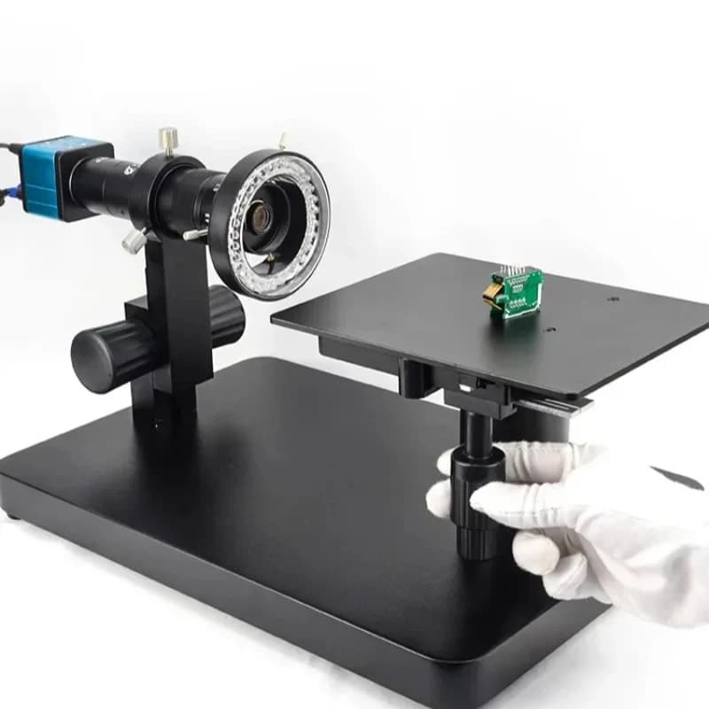 Microscopio orizzontale 200x VGA video elettronico display professionale ad alta definizione ad alta potenza