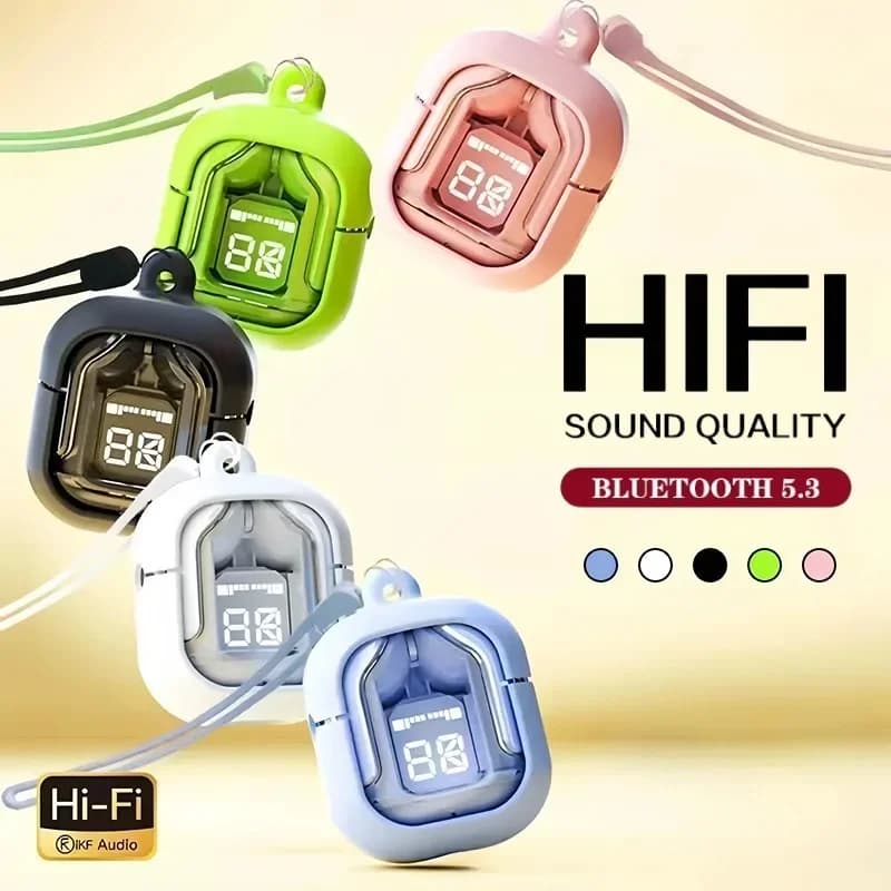 T2 TWS Wireless Bluetooth 5.3 Headphones Sports Play Headphones Noise reduction Bass Touch Control for Allphone