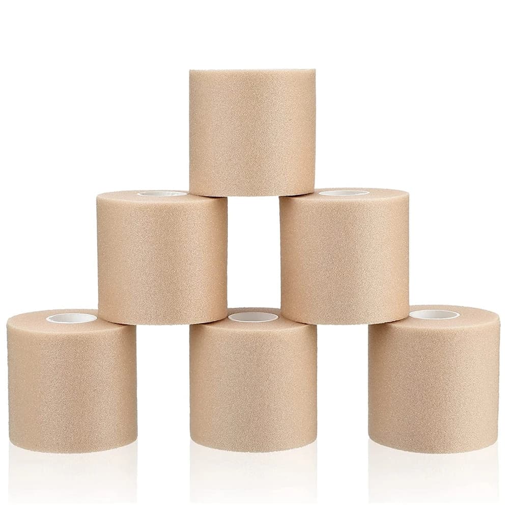 4 rolls of foam for pre-winding athletic tape OK TAPE, sports foam for underscopic tape, bandage, underscopic for ankles, wrists, knees, sport
