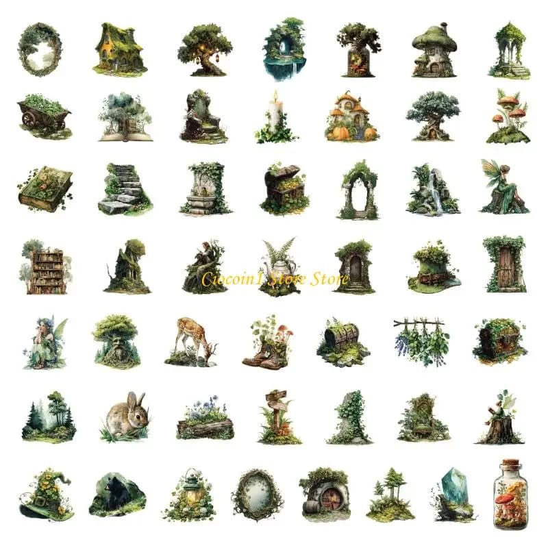 A3PC Artistic Decors Sticker Scrapbooking Sticker Decorative Sticker Adhesive Sticker for Luggage Glass Planners Notebook