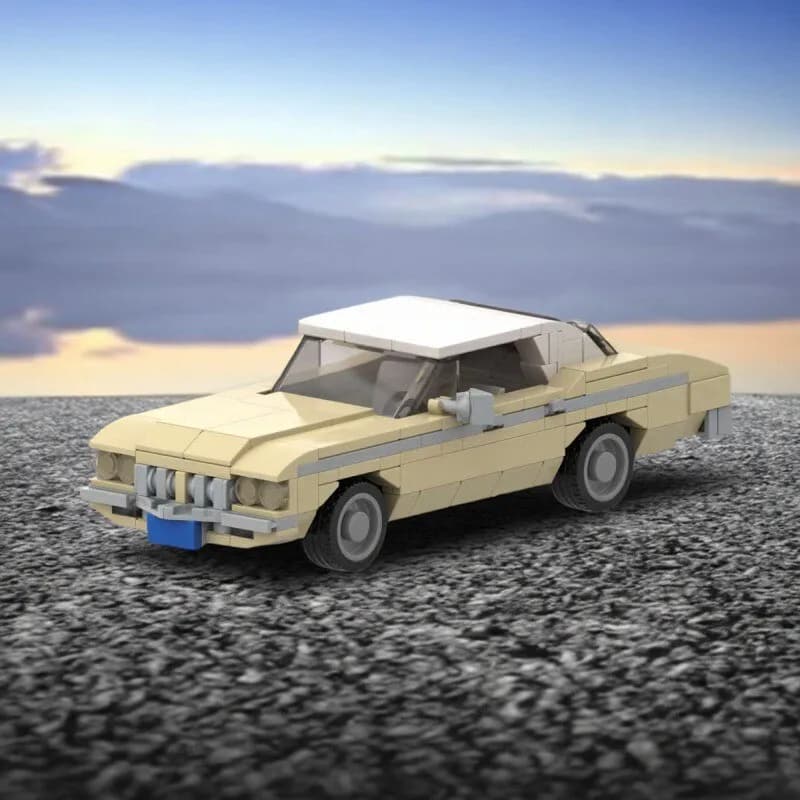 MOC Film And Television Series Delta Retro Car Decoration Assembly Model Children's Educational Assembly Toy Gift Decoration