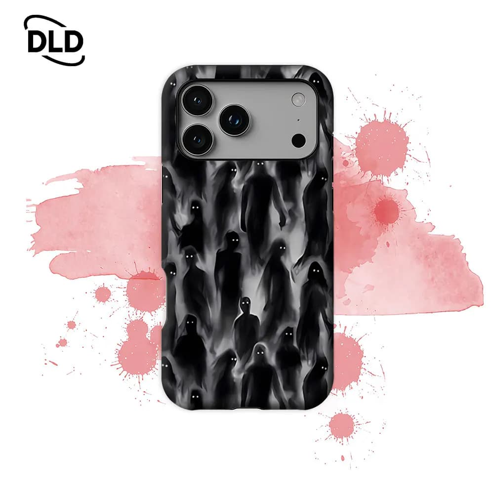 Custodia per telefono Phantom Crowd magnetica per iPhone 17 16 15 14 13 Pro Max Plus, custodia robusta a strato singolo/doppio