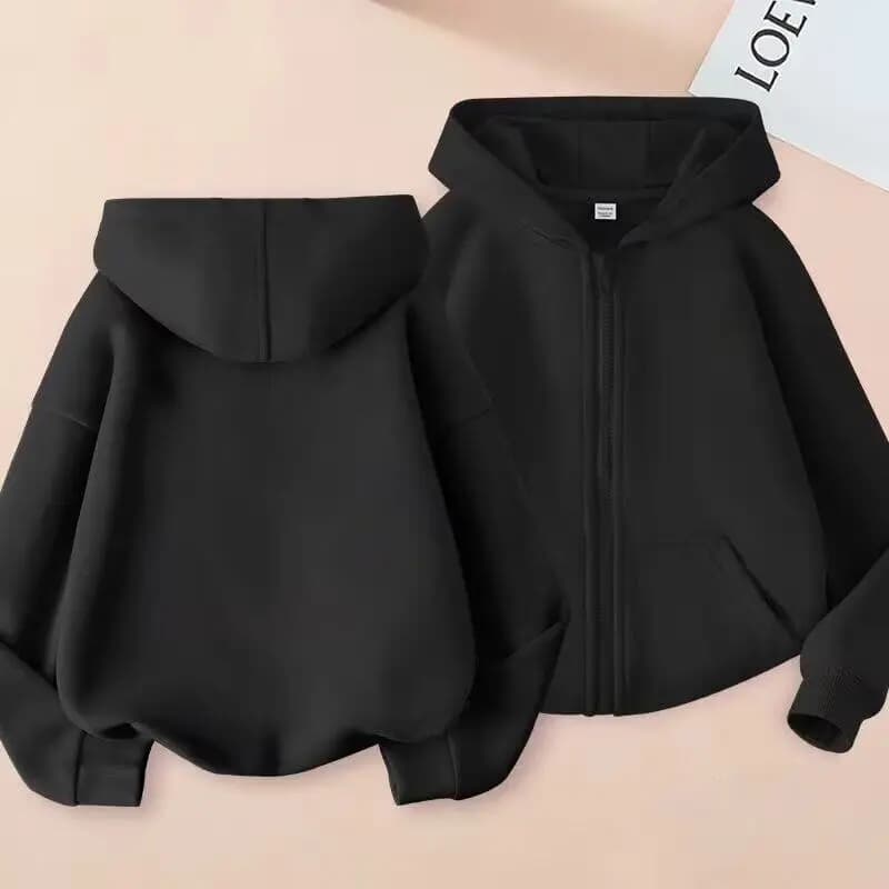 Felpe con Zip Y2k, Top Kawaii, Giacca con Cappuccio, Abbigliamento per Bambini, Felpa con Zip per Ragazze e Ragazzi, Top Casual per Neonati