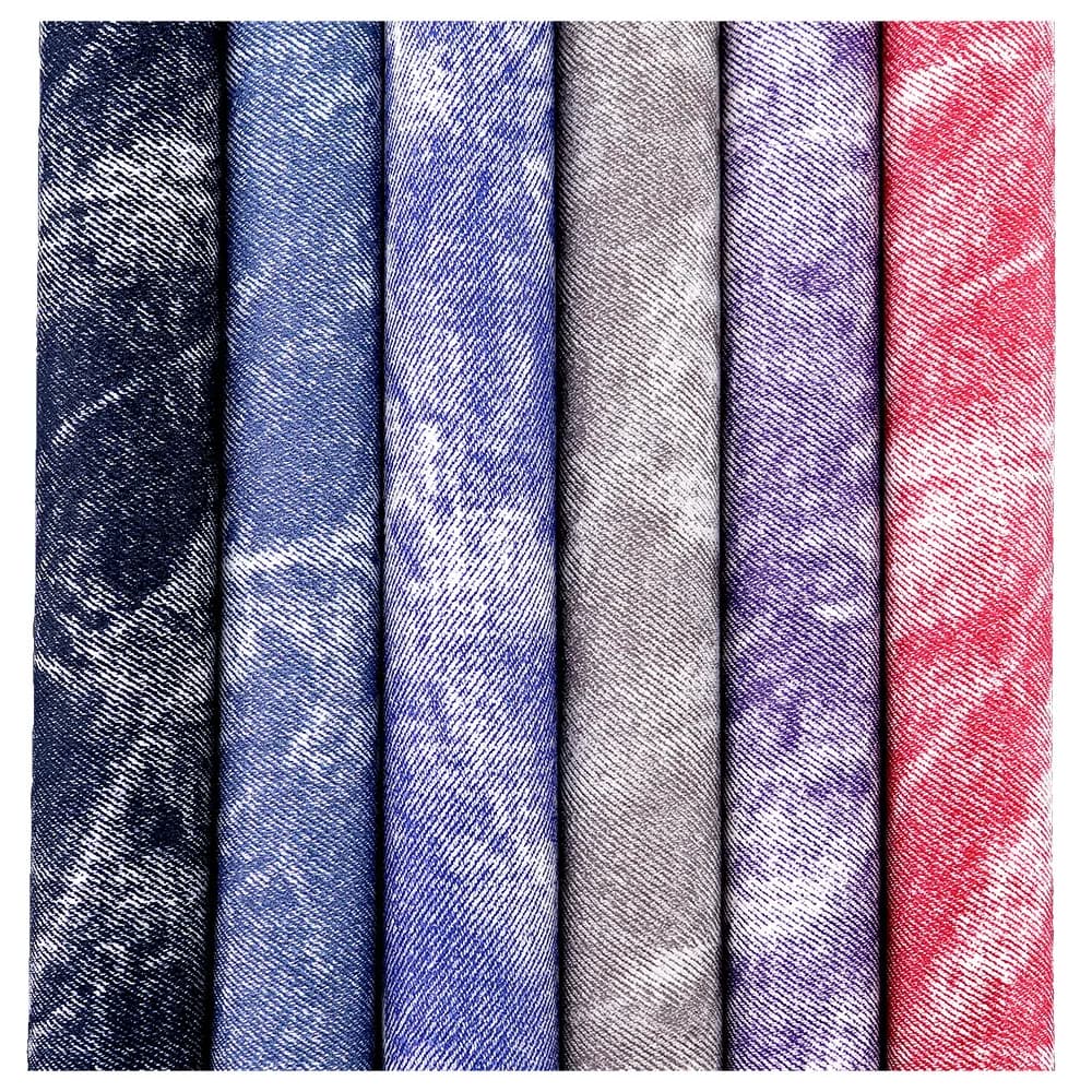 30x134 cm Rotolo modello denim strutturato liscio sintetico PU similpelle tessuto in ecopelle per borse artigianali orecchini fiocchi BH464