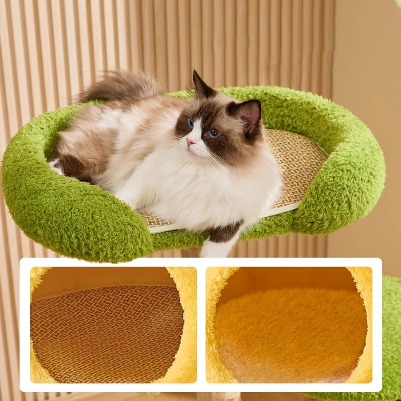 Popular cat Climbing Frame with Duck-shaped Cover cat Nest Climbing Structure Integrated Solid Wood Tree Trunk&sisal cat Toy