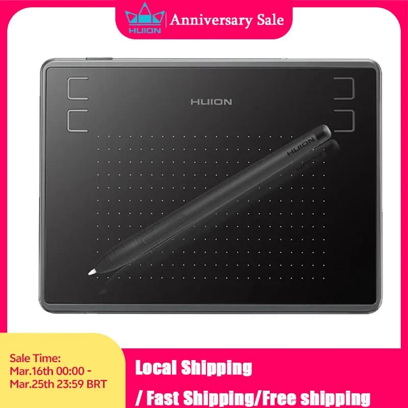HUION H430P Tavolette digitali Micro USB Firma Grafica Disegno Penna Tablet OSU Gioco Tablet senza batteria Android Mac Windows