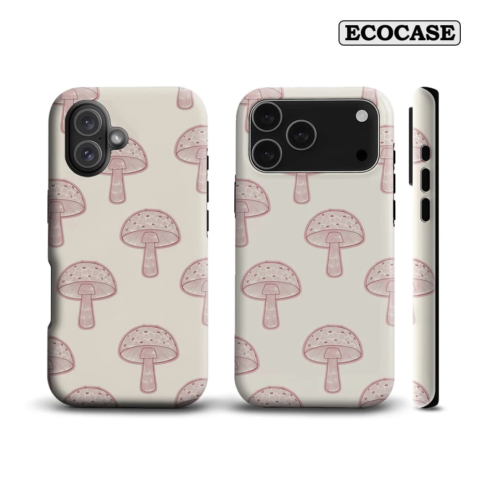 Blush Line Art Fungo Stampa IPhone17 Custodia per telefono Must-Haves per IPhone 17 16 15 14 13 Pro Max Plus Cover posteriore a doppio strato