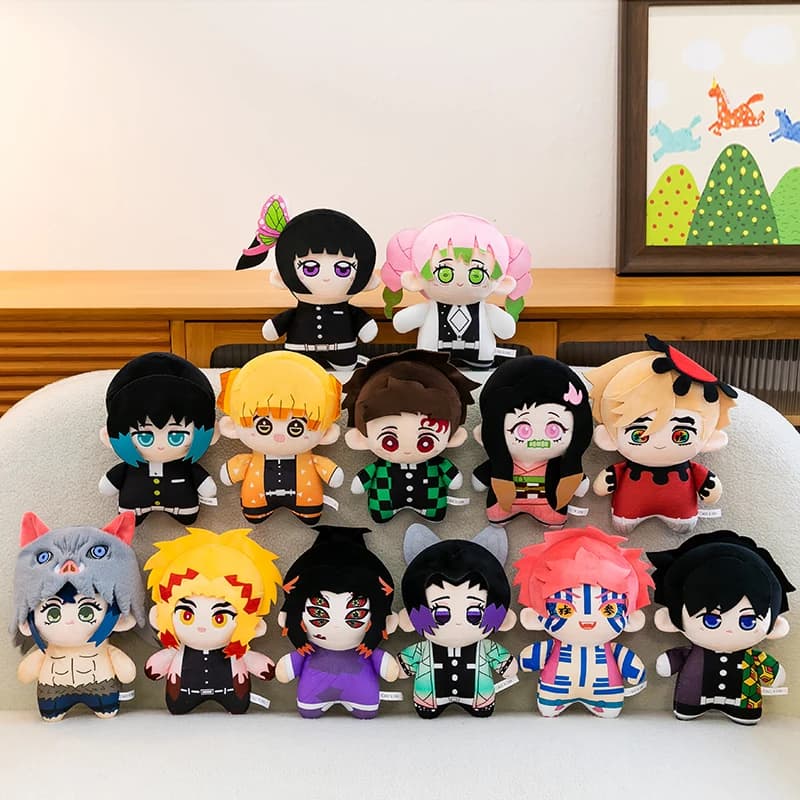 Peluche di Nezuko e Tanjiro, Giocattoli Anime Giapponesi Demon Slayer di Grande Successo, Regali per Bambini per Compleanno e Natale