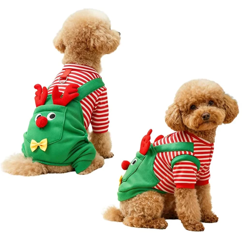 Christmas Dog Coat Santa Tree Cosplay Costume Xmas Puppy Cat Clothes Warm Soft Cute Festival Pet Supplies Hot New