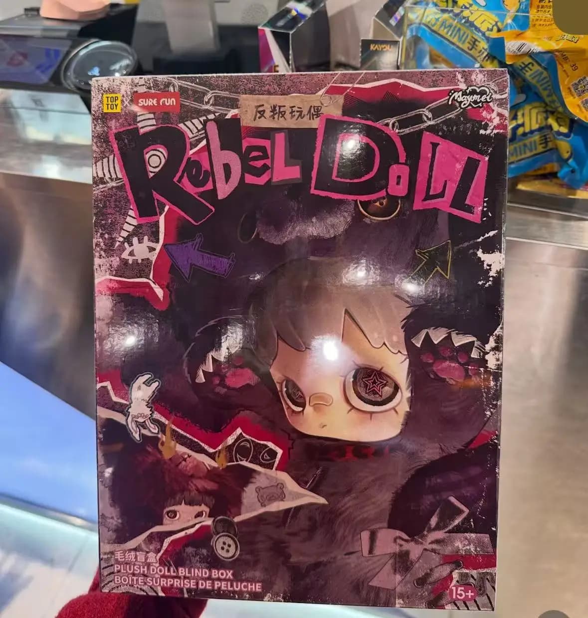 100% Originale MayMei Rebel Doll Blind Box Serie Zaino Peluche Giocattolo Trendy Carino Scatola a Sorpresa Periferica per Ragazze Regalo di Compleanno