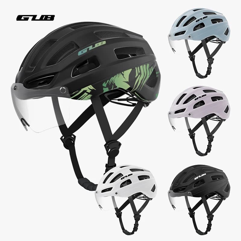 Cycling helmet GUB Road Bike Helmet MTB with photochrome lens Magnetic windscreen compatible with myopic glasses