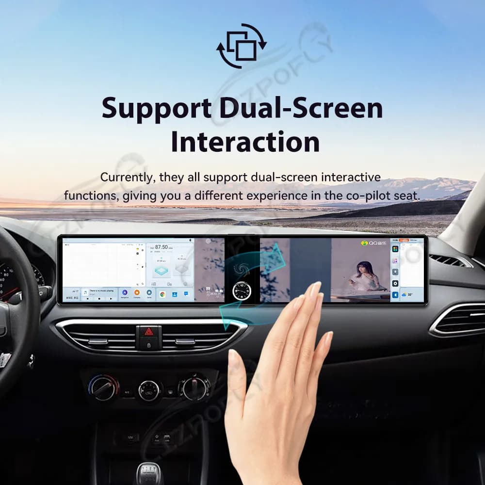 Dual 12.3 Inch Car Radio For Hyundai Elantra 2017-2020 Android 13 CarPlay GPS Navigation Multimedia Player Head Stereo Unit Auto