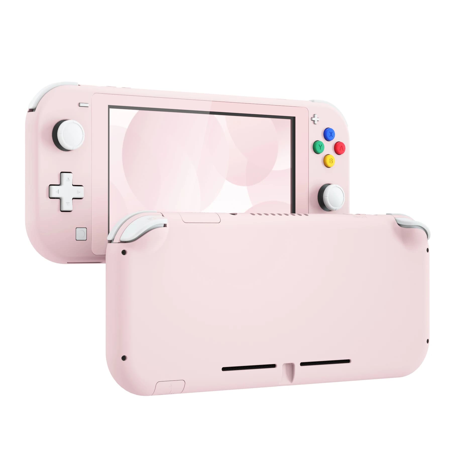 eXtremeRate Custodia protettiva di ricambio fai-da-te con protezione per lo schermo per NS Switch Lite - Fiori di ciliegio rosa