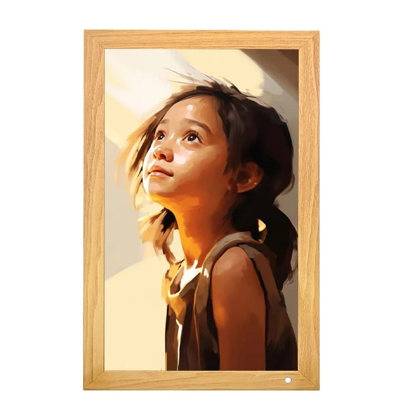 Digital Picture Frame 21.5" Large Digital Photo Frame With 1920 IPS Full HD Touchscreen, 32GB WiFi Smart Frame Wall Mountable