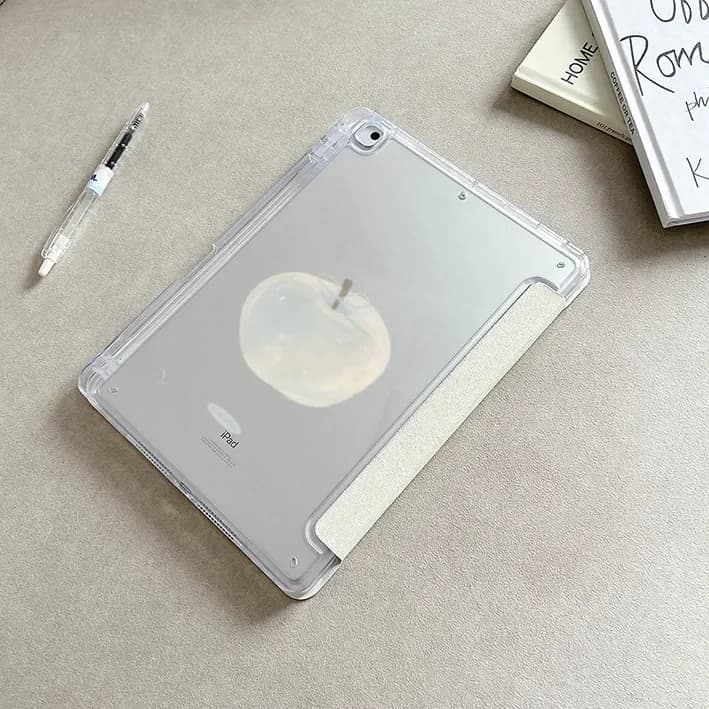 Custodia per iPad Pro 13 (11a gen.) M5 M4, 12.9 (A16), 10, 8, 7 (9a/10a gen.), iPad Air 11 M2 M3, Mini Tablet - Stile Y2K Verde Mela (KOREA)
