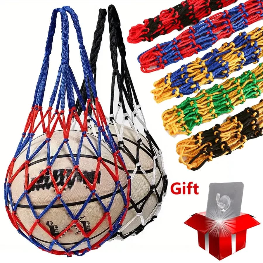 Basketball Net Bag Thick Woven Net Basketball Storage Durable Nylon Training Net Bag for all kinds of balls asfrgrt Store