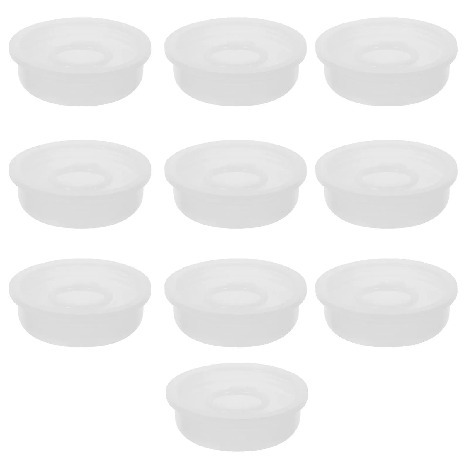 10 Pezzi Coperchio in Plastica per Secchio Chimico con Anello di Trazione e Tappo Interno Sigillante 20-25L, Coperchio a Vite Antiperdita per Conservazione Vernici e Alimenti per Animali Domestici