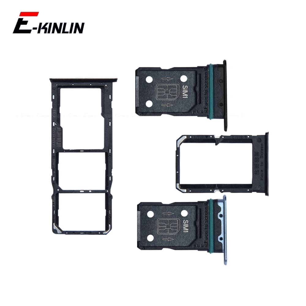 Sim Card Tray Socket Slot Reader Adapter For OPPO Reno3 Reno 3 A Pro 4G 5G Micro SD Card Holder Connector Container Parts