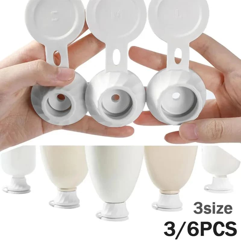 Caps for emptying bottles, 3/6 pieces adapter transfer connector, folding bottle cap with 3 sizes inverted caps, inverted bottle cap Get every D