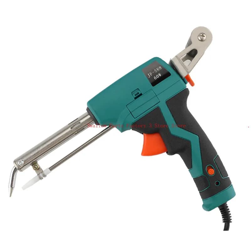 Pistola saldatrice esterna 40W/60W/80W/100W, set per saldatura domestica, saldatore elettrico a pistola con temperatura regolabile, manuale