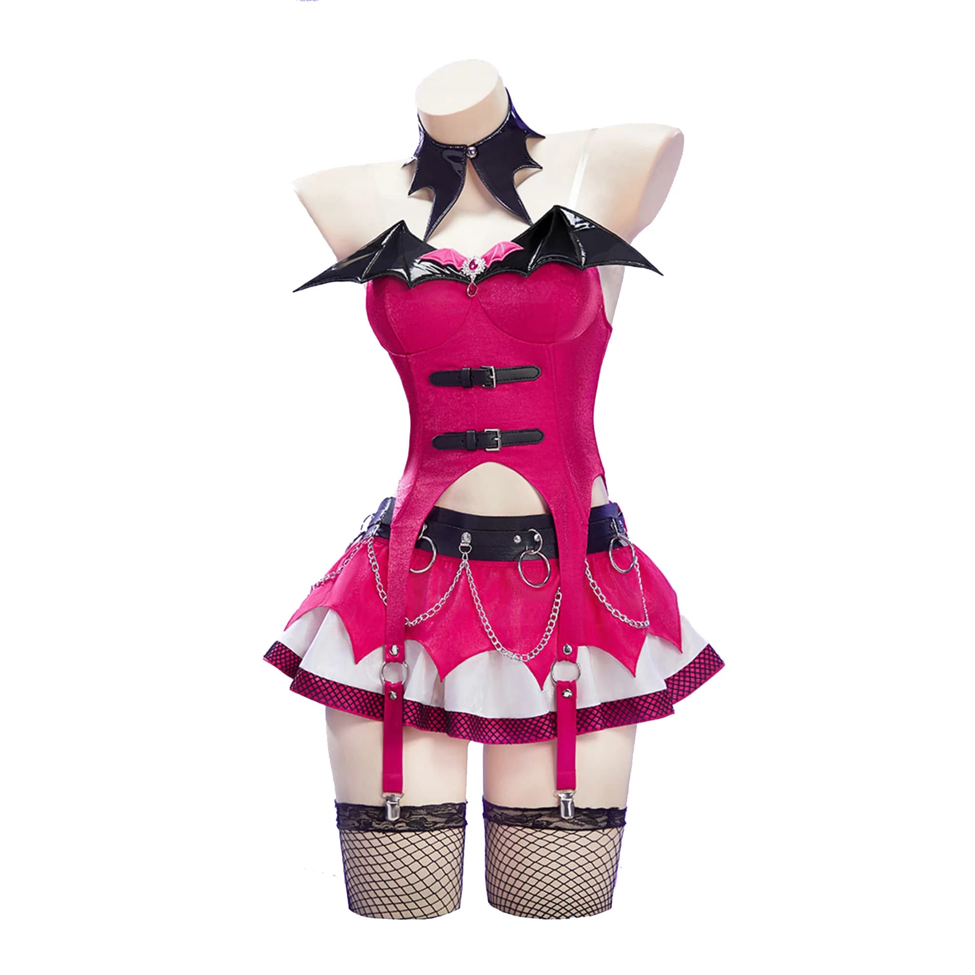 Anime Draculaura costume Cosplay woman corset sexy skirt upper socks sleeve uniform dress by vampire Halloween Carnival party dresses