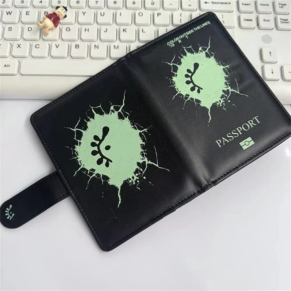Idol PU Leather Passport Holder JUHOON KEONHO MARTIN JAMES Travel Cover Card Slots Airplane Ticket Protective Wallet Bag
