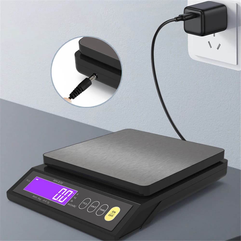 Bilancia Elettronica Completamente Impermeabile da Cucina 10KG/1g 5KG/0.1g, Strumento di Misurazione Digitale con Ricarica USB/Alimentazione a Corrente/Batteria