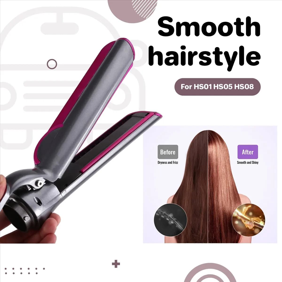 Capable - Hair Plate Nozzle Plate for Dyson Airwrap HS01 HS05 HS08 for smooth hair with less damage and breakage