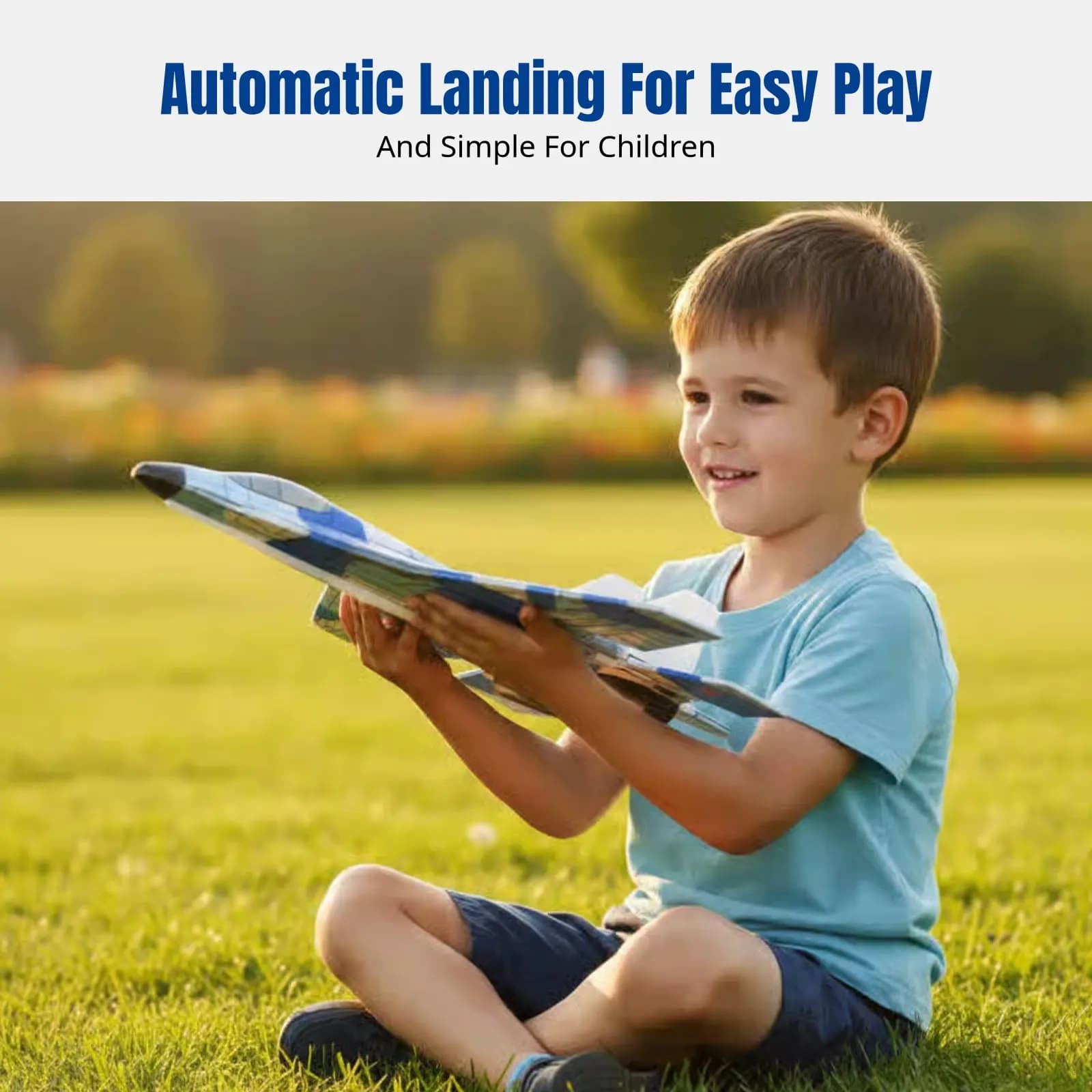 Aeroplano Elettrico in Schiuma, Twinfin a Lancio Manuale, Ricaricabile USB, Giocattolo Fai-da-te per Bambini, Divertimento all'Aperto