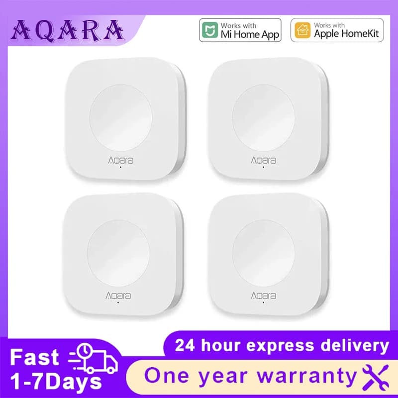 Interruttore Intelligente Wireless Aqara, Telecomando Compatibile con ZigBee per Xiaomi Home Mijia, Applicazione Intelligente Senza Giroscopio