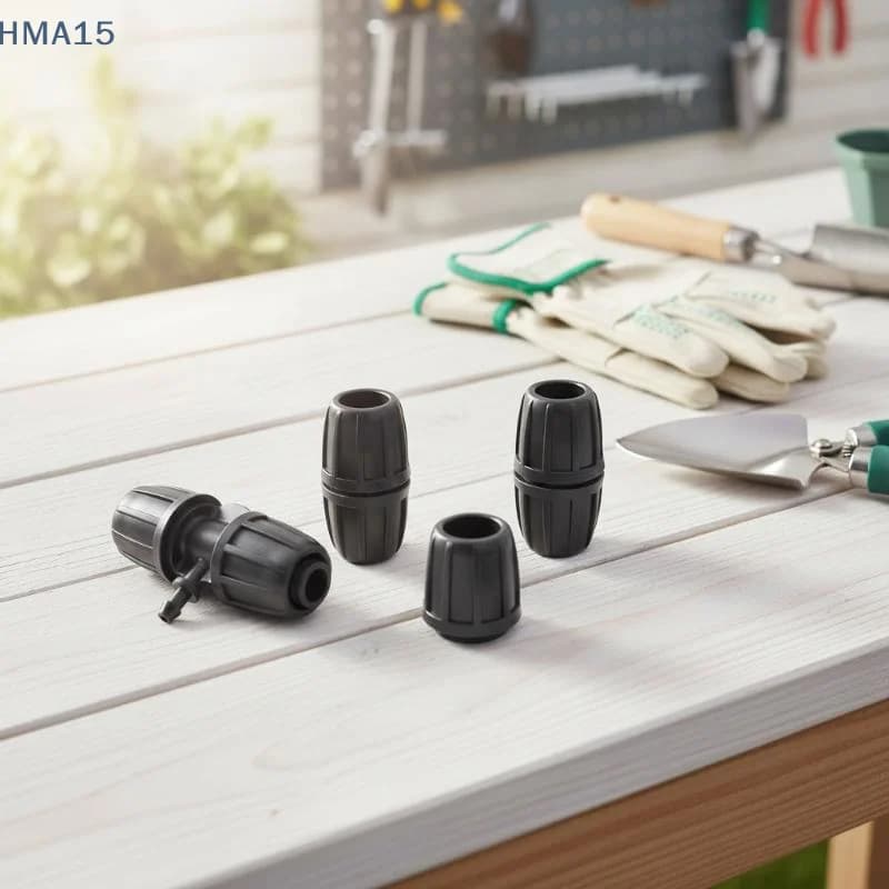 【YA】10Pcs Garden Connector 16mm To 4/7 Garden Lock Barbed Tee Connector For PE Hose Garden Irrigation
