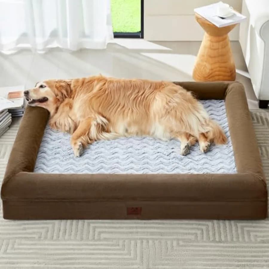 XL Extra Large Cover for Dogs, Washable, with Removable Waterproof Cover, Orthopaedic, Large Pet Sofa with Rised Stripes