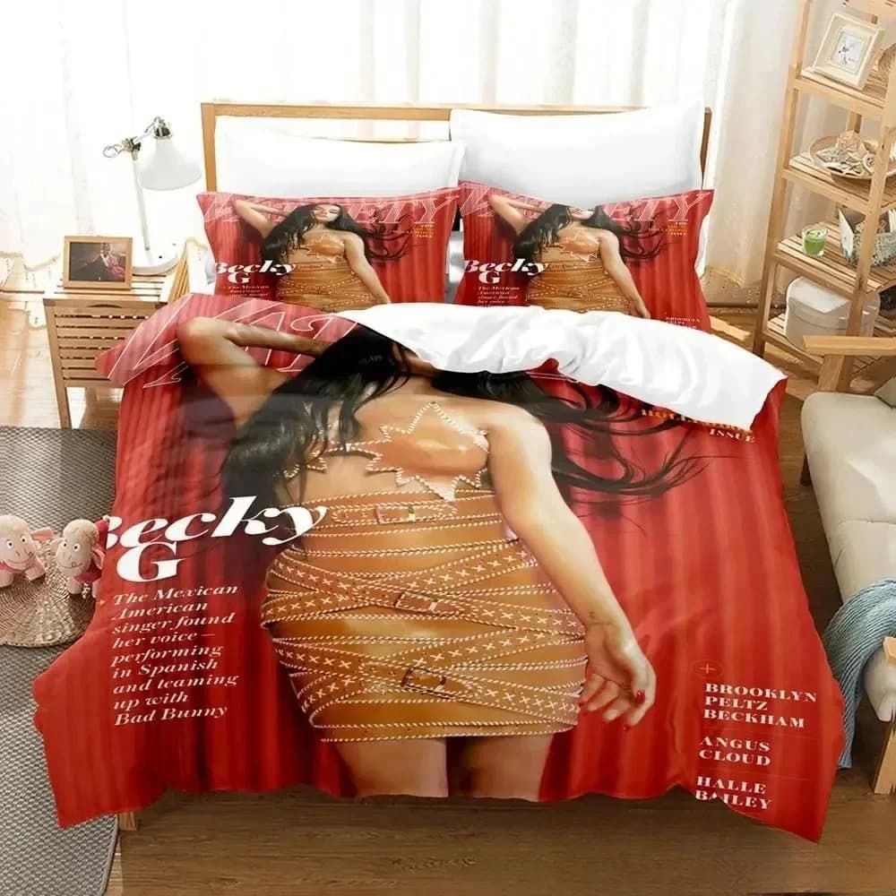 Moda 3d Stampa Cantante B-Becky G Set di biancheria da letto Ragazzi Ragazza Twin Queen King Size Copripiumino Federa Letto Ragazzi Adulti Tessili per la casa