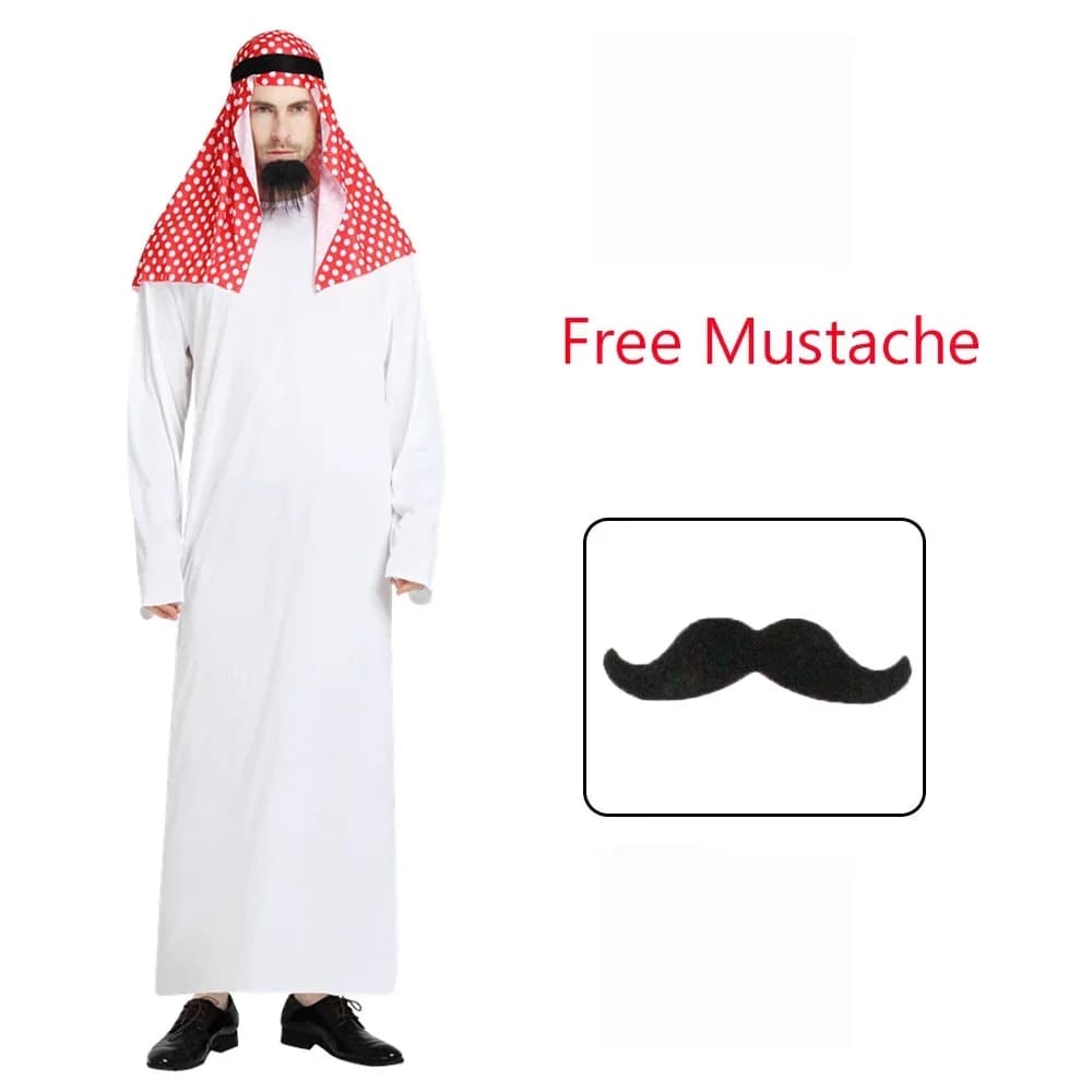 New Arabian Sheik Costume for Men 2026, Arabic Shepherd Costume, Arabic Prince Cosplay for Adults, Fantasy for Purim and Halloween